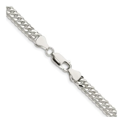 Sterling Silver 5.7mm Diamond-Cut Double Curb Chain – view 3