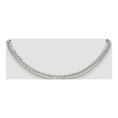 Sterling Silver 5.7mm Diamond-Cut Double Curb Chain – view 4