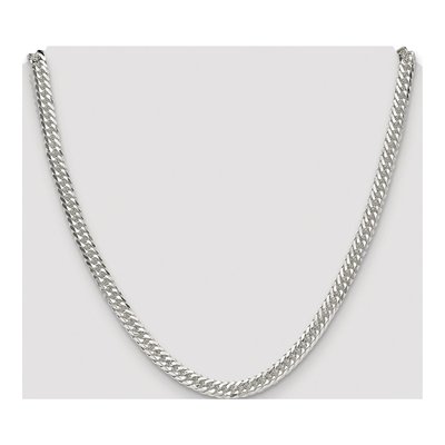 Sterling Silver 5.7mm Diamond-Cut Double Curb Chain – view 4