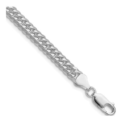 Sterling Silver 5.7mm Diamond-Cut Double Curb Chain