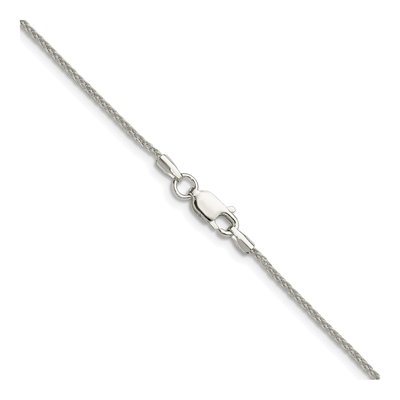 Sterling Silver 1.3mm Diamond-Cut Double Wheat Chain – view 3
