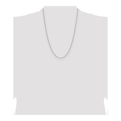 Sterling Silver 1.3mm Diamond-Cut Double Wheat Chain – view 4