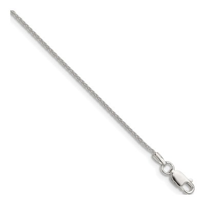 Sterling Silver 1.3mm Diamond-Cut Double Wheat Chain