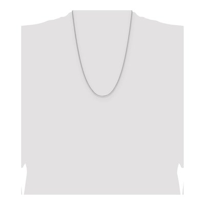 Sterling Silver 1.3mm Diamond-Cut Double Wheat Chain – view 4