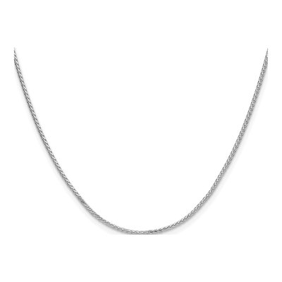 Sterling Silver 1.3mm Diamond-Cut Double Wheat Chain – view 2