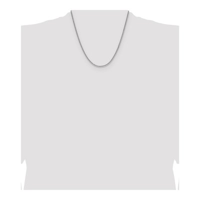 Sterling Silver 2mm Diamond-Cut Double Wheat Chain – view 4