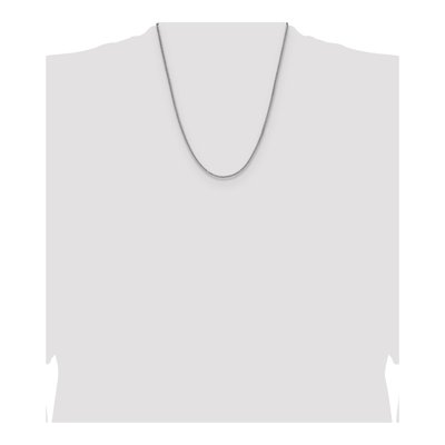 Sterling Silver 2mm Diamond-Cut Double Wheat Chain – view 4