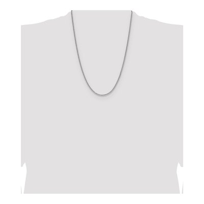 Sterling Silver 2mm Diamond-Cut Double Wheat Chain – view 4