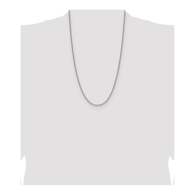 Sterling Silver 2mm Diamond-Cut Double Wheat Chain – view 4