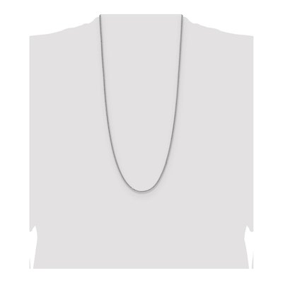 Sterling Silver 2mm Diamond-Cut Double Wheat Chain – view 4