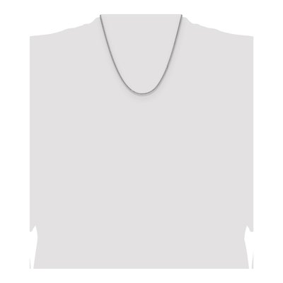 Sterling Silver 2mm Diamond-Cut Double Wheat Chain – view 4