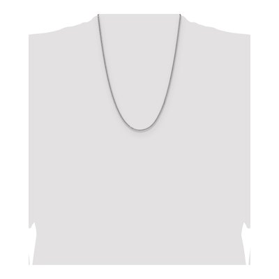 Sterling Silver 2mm Diamond-Cut Double Wheat Chain – view 4