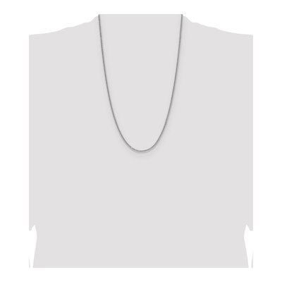 Sterling Silver 2mm Diamond-Cut Double Wheat Chain – view 4