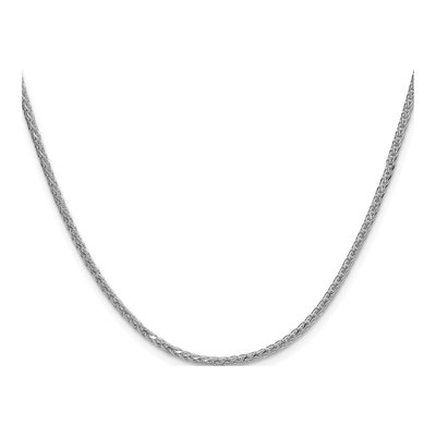 Sterling Silver 2mm Diamond-Cut Double Wheat Chain – view 2