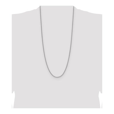 Sterling Silver 2mm Diamond-Cut Double Wheat Chain – view 4
