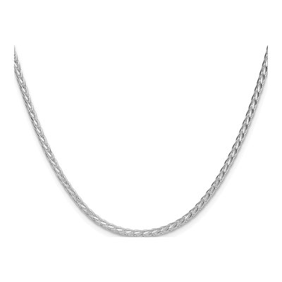 Sterling Silver 2.5mm Diamond-Cut Double Wheat Chain – view 2