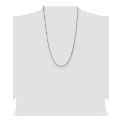 Sterling Silver 2.5mm Diamond-Cut Double Wheat Chain – view 4
