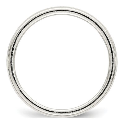 Sterling Silver 9.5mm Flat Wedding Band – view 3