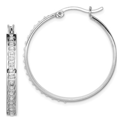 Sterling Silver 30mm Hoop Earrings