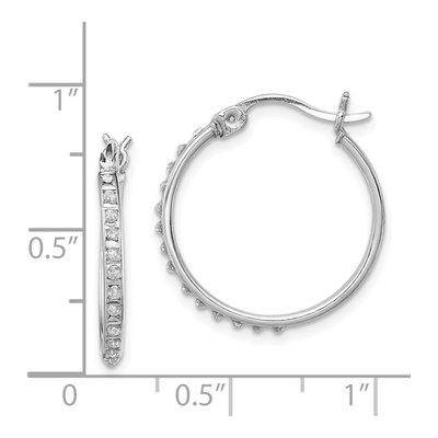 Sterling Silver 20mm Hoop Earrings – view 5