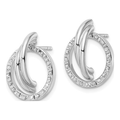 Sterling Silver Button Stud Earrings – view 3