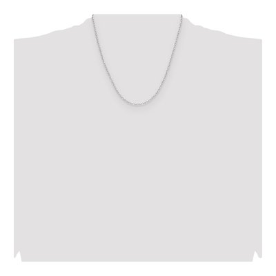 Sterling Silver 2mm Diamond-Cut Forzantine Chain – view 4