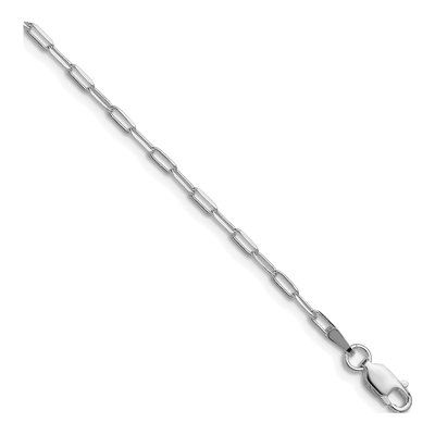 Sterling Silver 2.15mm Diamond-Cut Forzantine Chain Bracelet