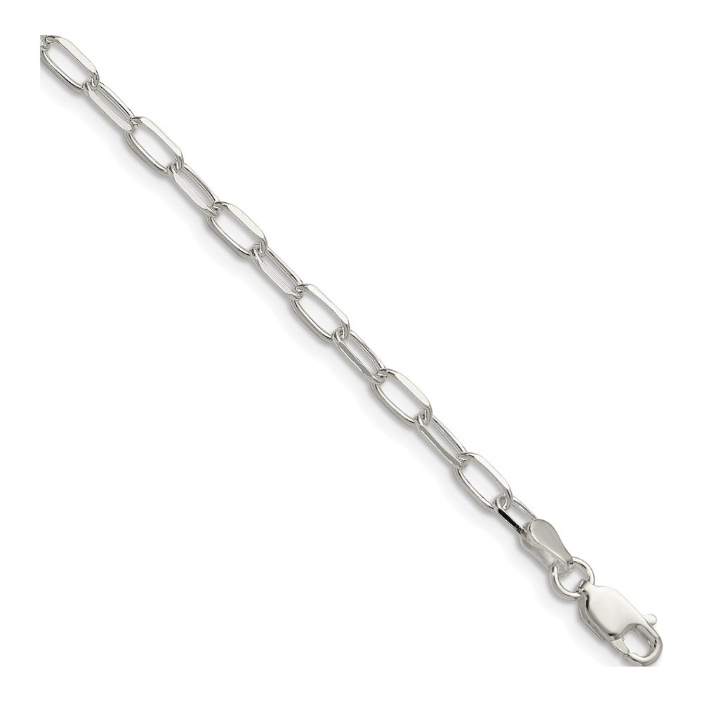 8 Inch Sterling Silver 3.15mm Diamond-Cut Forzantine Chain Bracelet with Lobster Clasp