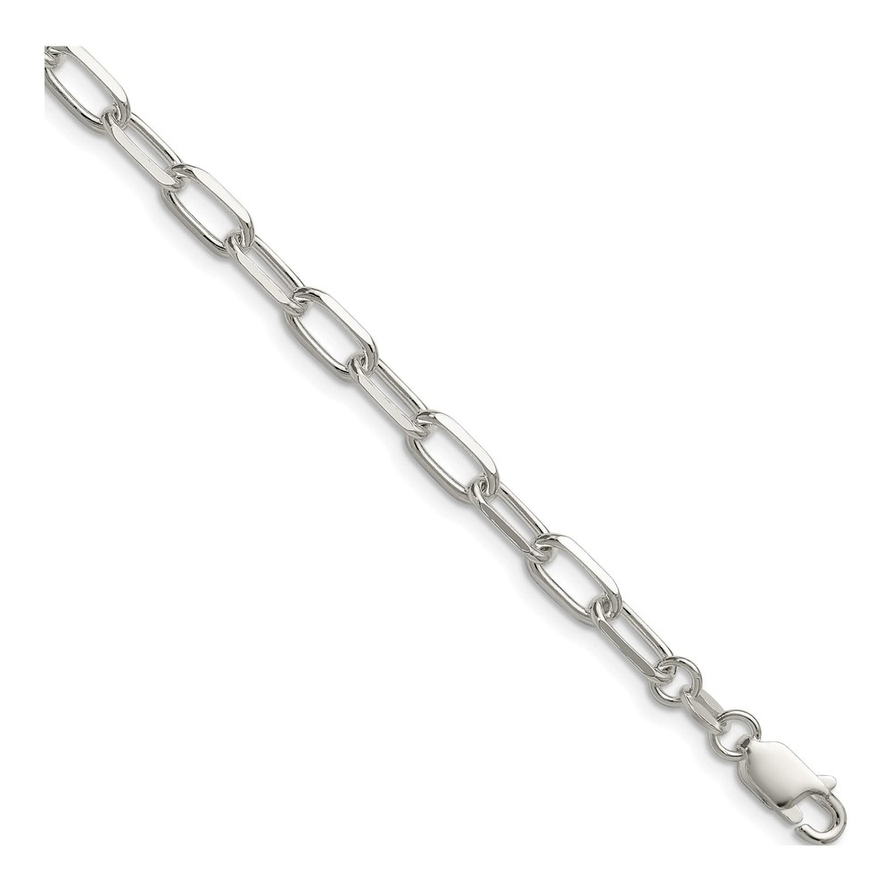 8 Inch Sterling Silver 4.65mm Diamond-Cut Forzantine Chain Bracelet with Lobster Clasp