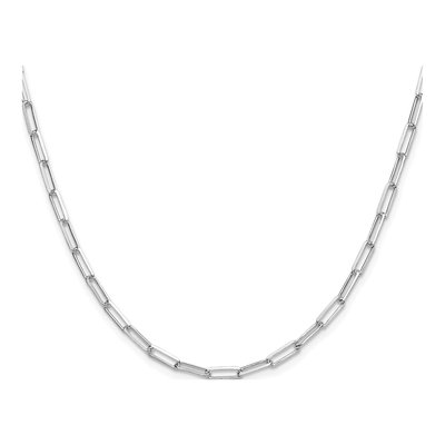 Sterling Silver 3.1mm Diamond-Cut Paperclip Chain – view 2