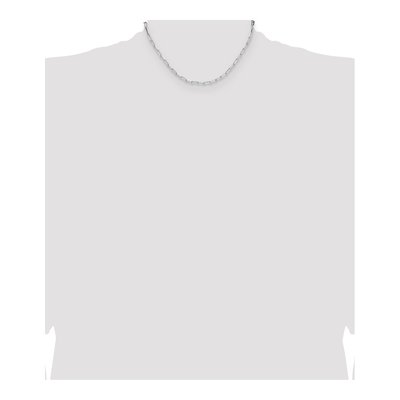 Sterling Silver 3.1mm Diamond-Cut Paperclip Chain – view 4