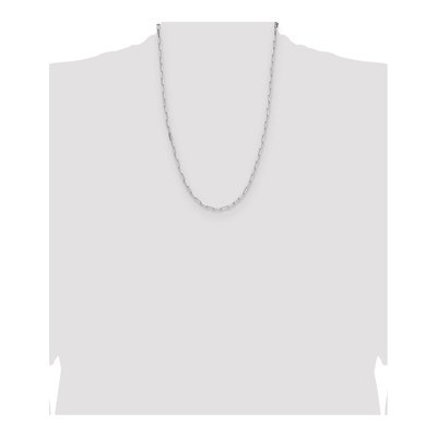 Sterling Silver 3.1mm Diamond-Cut Paperclip Chain – view 4