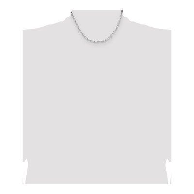 Sterling Silver 3.5mm Diamond-Cut Paperclip Chain – view 4