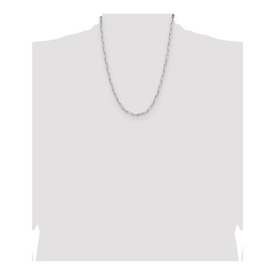 Sterling Silver 3.5mm Diamond-Cut Paperclip Chain – view 4