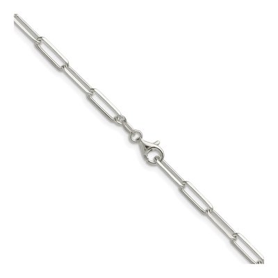 Sterling Silver 3.5mm Diamond-Cut Paperclip Chain – view 3