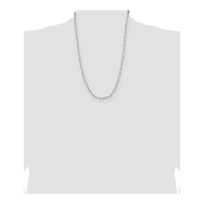 Sterling Silver 3.5mm Diamond-Cut Paperclip Chain – view 4