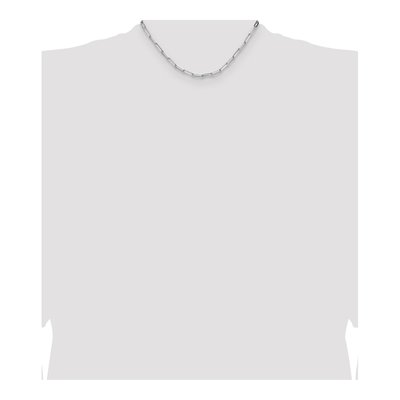 Sterling Silver 3.5mm Diamond-Cut Paperclip Chain – view 4