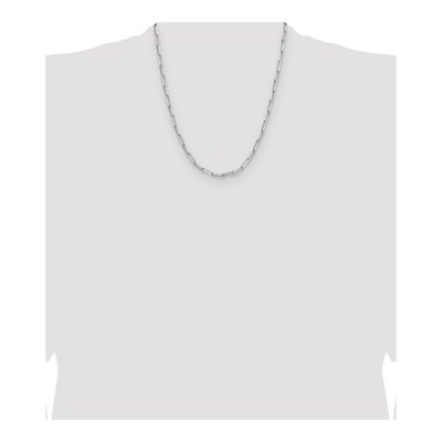 Sterling Silver 3.5mm Diamond-Cut Paperclip Chain – view 4