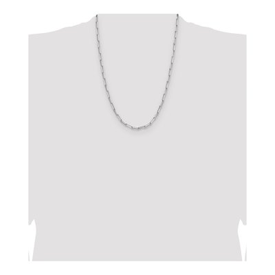 Sterling Silver 3.5mm Diamond-Cut Paperclip Chain – view 4