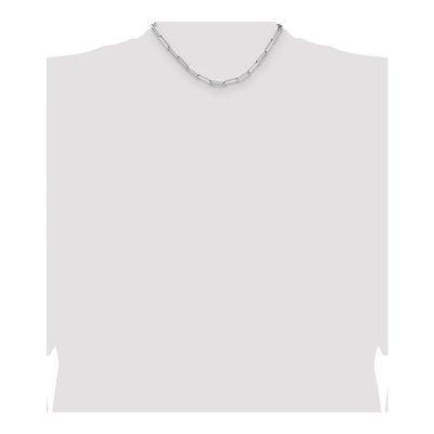 Sterling Silver 4.4mm Diamond-Cut Paperclip Chain – view 4