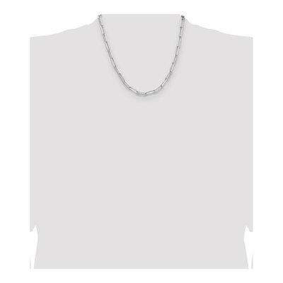 Sterling Silver 4.4mm Diamond-Cut Paperclip Chain – view 4