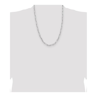 Sterling Silver 4.4mm Diamond-Cut Paperclip Chain – view 4