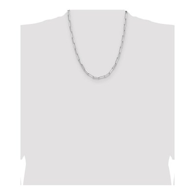 Sterling Silver 4.4mm Diamond-Cut Paperclip Chain – view 4