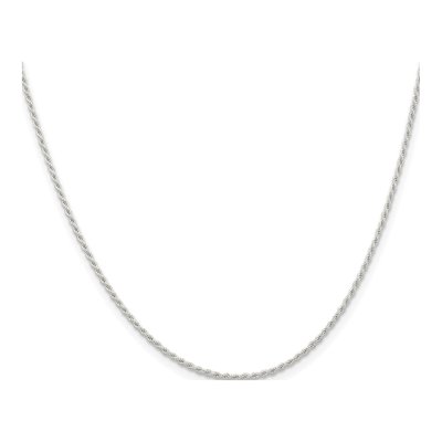 Sterling Silver 1.3mm Rope Chain – view 2
