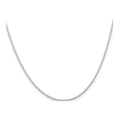 Sterling Silver 1.3mm Rope Chain – view 2