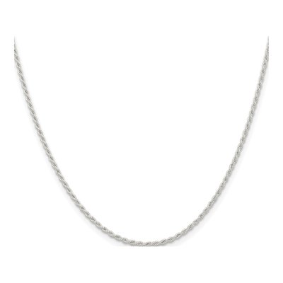 Sterling Silver 1.5mm Rope Chain – view 2