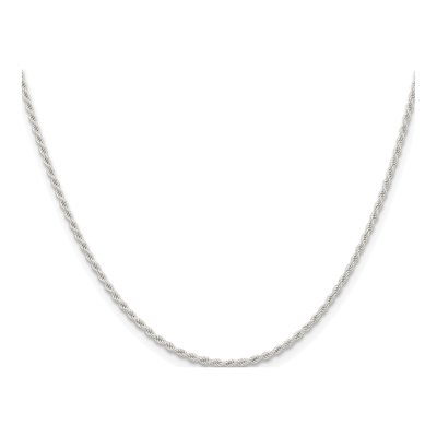 Sterling Silver 1.5mm Rope Chain – view 2