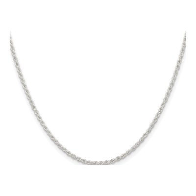 Sterling Silver 1.8mm Rope Chain – view 2