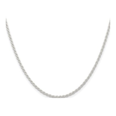 Sterling Silver 1.8mm Rope Chain – view 2