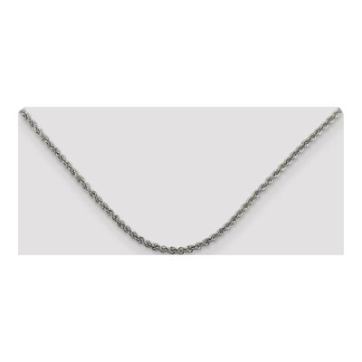 Sterling Silver 2.5mm Rope Chain – view 4